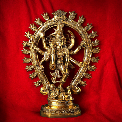 Lord Nataraja Mahadev ji Dance solid brass idol - 16 inches Nikuressence