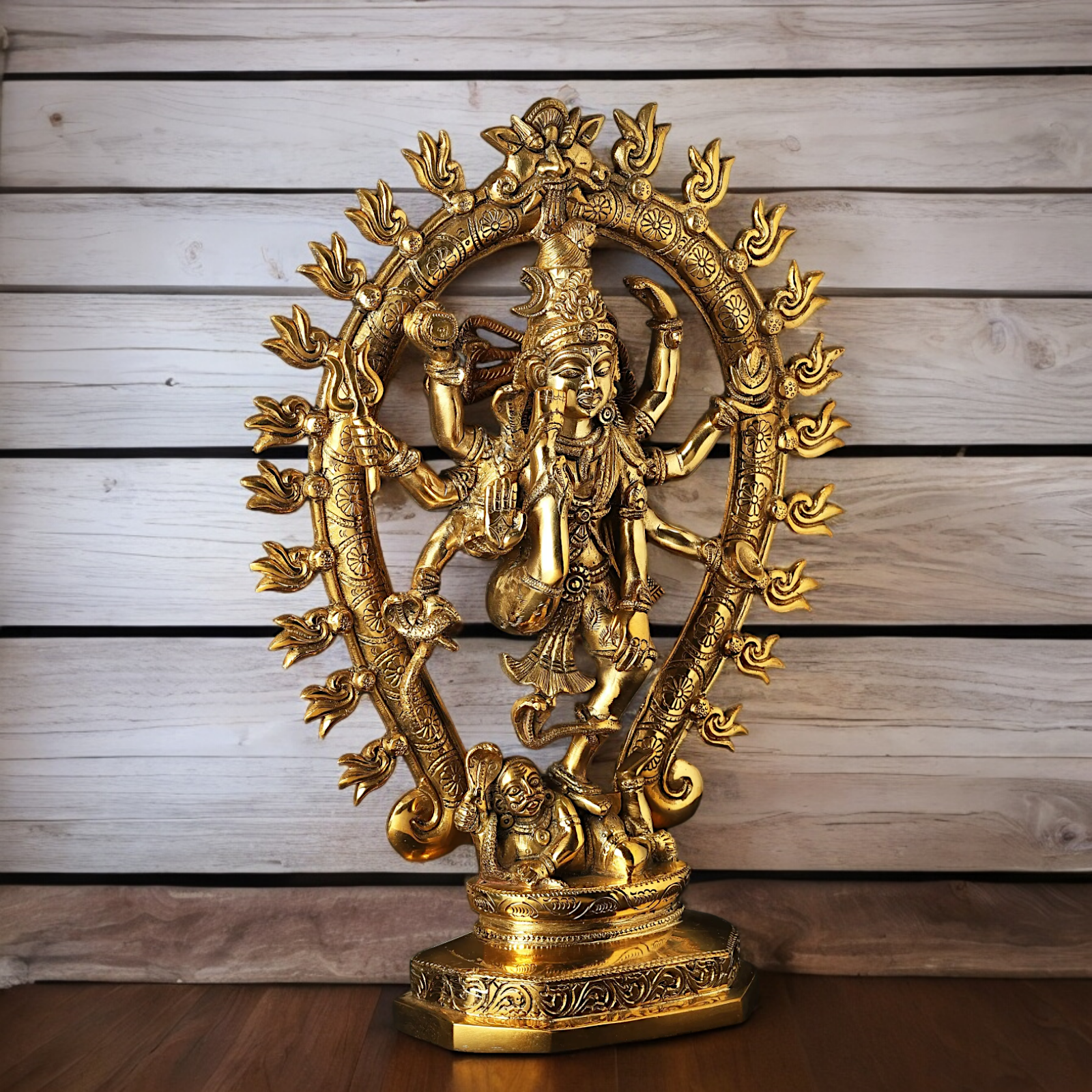 Lord Nataraja Mahadev ji Dance solid brass idol - 16 inches Nikuressence