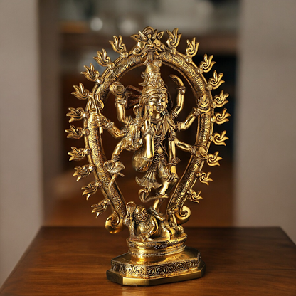 Lord Nataraja Mahadev ji Dance solid brass idol - 16 inches Nikuressence