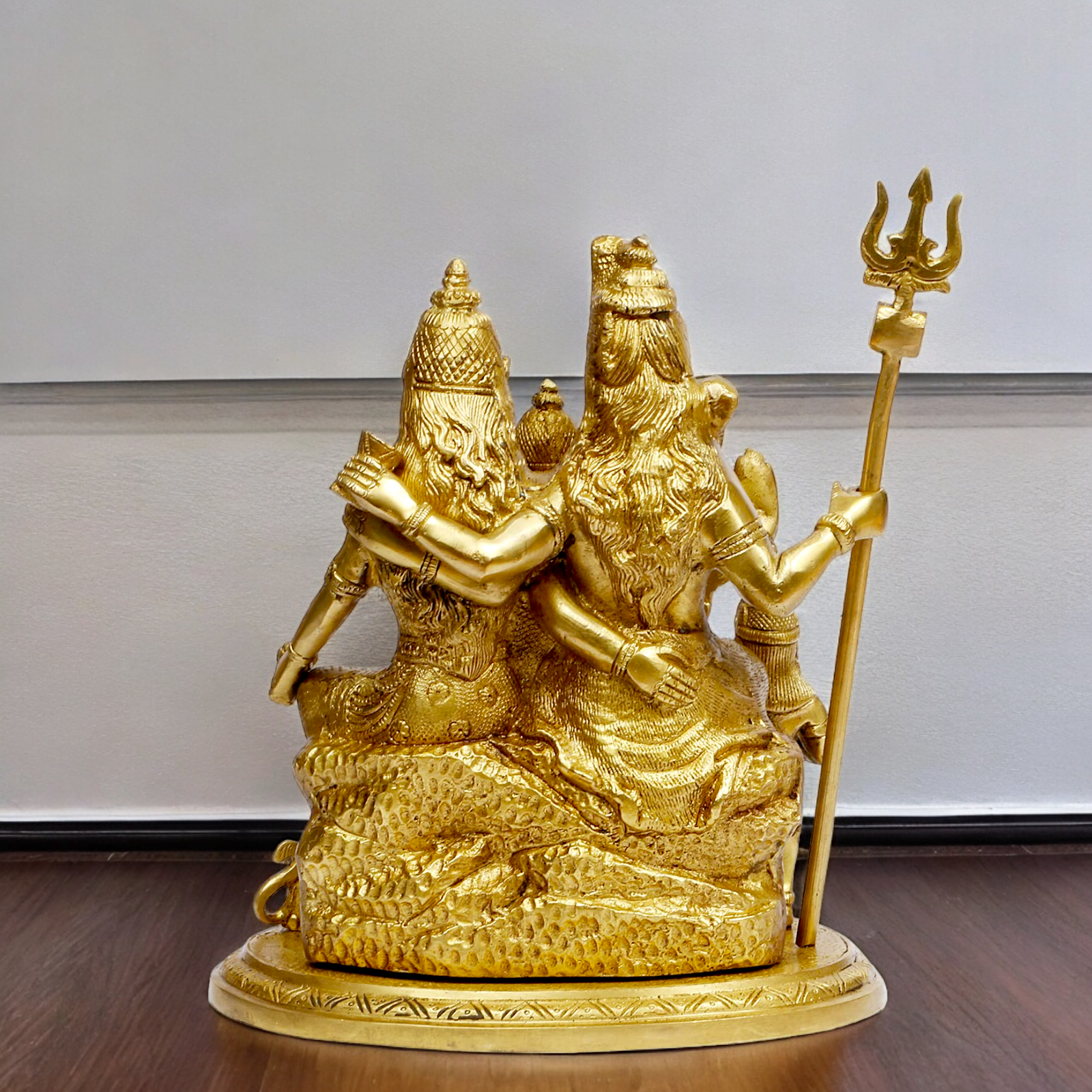 Solid Brass Shiva Parivar shiv family idol - 9 inches Nikuressence