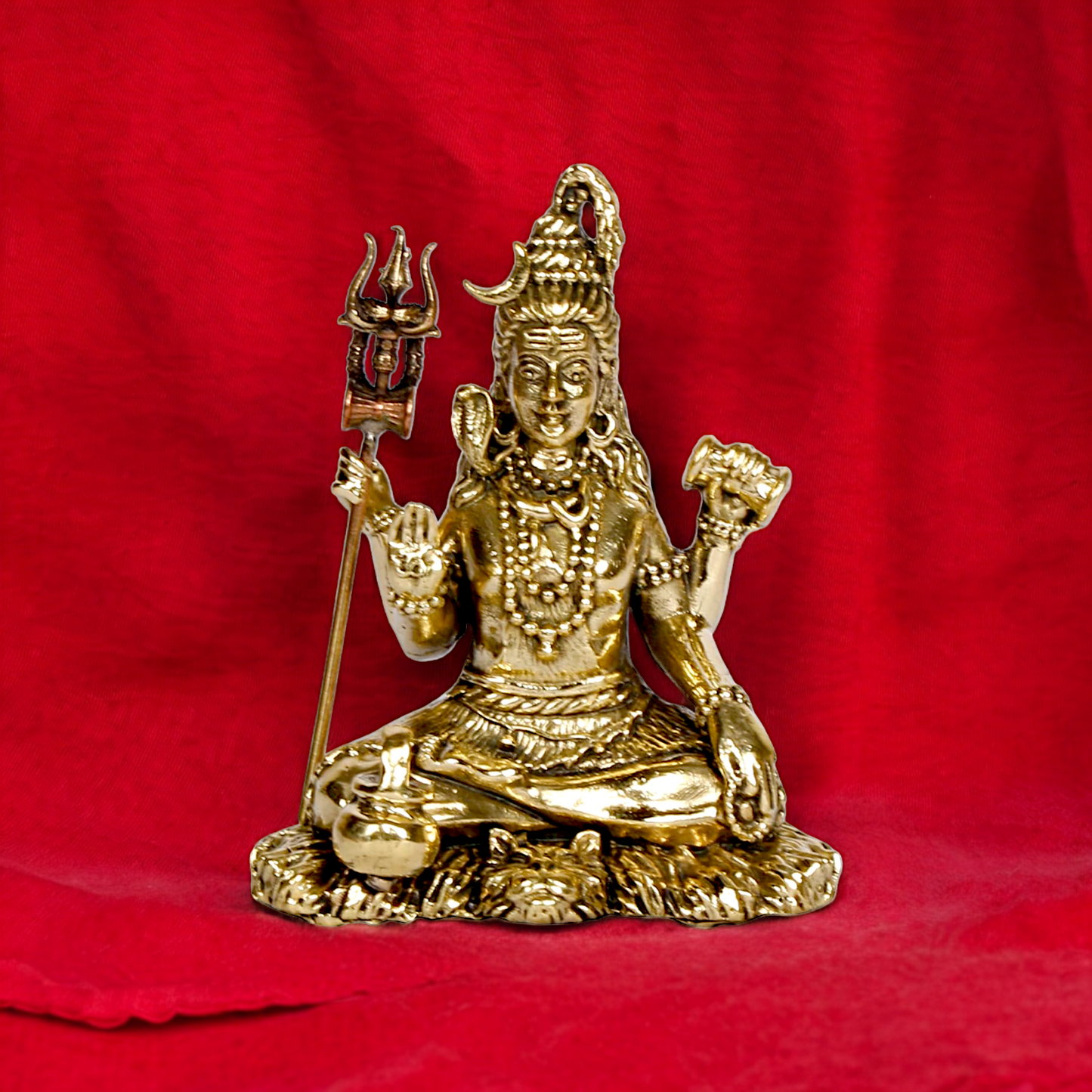 Lord Shiva God Brass idol - 3 inches Nikuressence