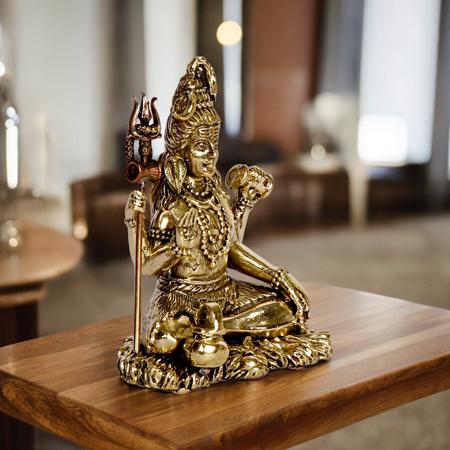 Lord Shiva God Brass idol - 3 inches Nikuressence