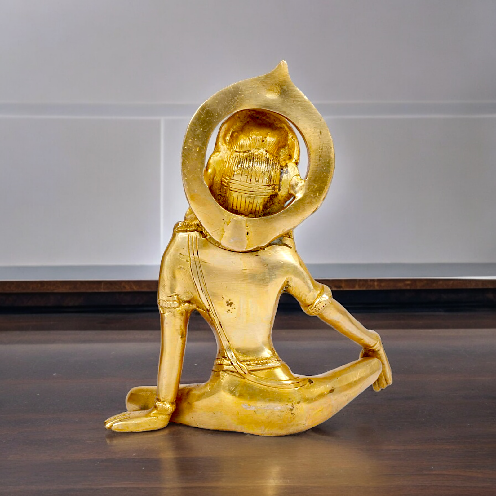 Lord Indra Dev Solid Brass idol - 7 inches Nikuressence