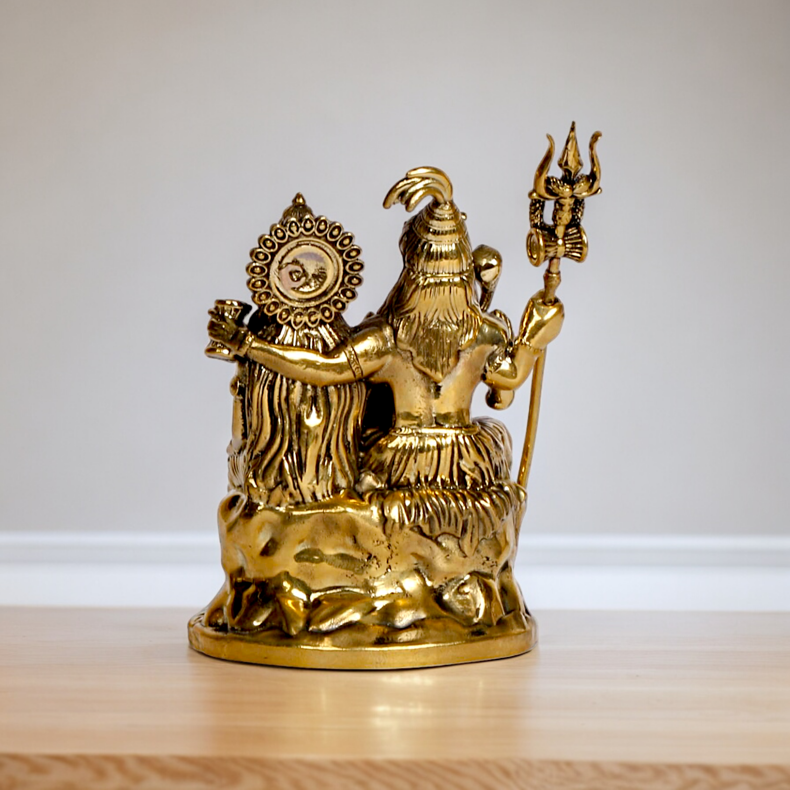 Buy Shiva Parivar Mahadev Family solid brass idol - 4 inches Nikuressence
