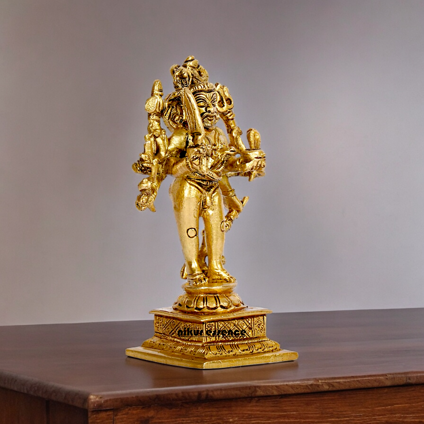 Lord Kaal Bhairava Mahakala Bahirav solid Brass idol - 5 inches Nikuressence