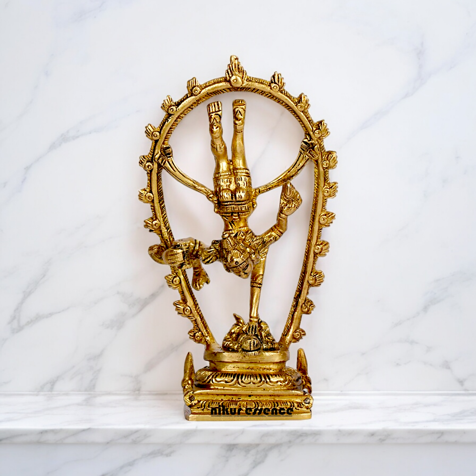 Buy Shiva Tandav Nataraja solid brass idol - 6 inches Nikuressence