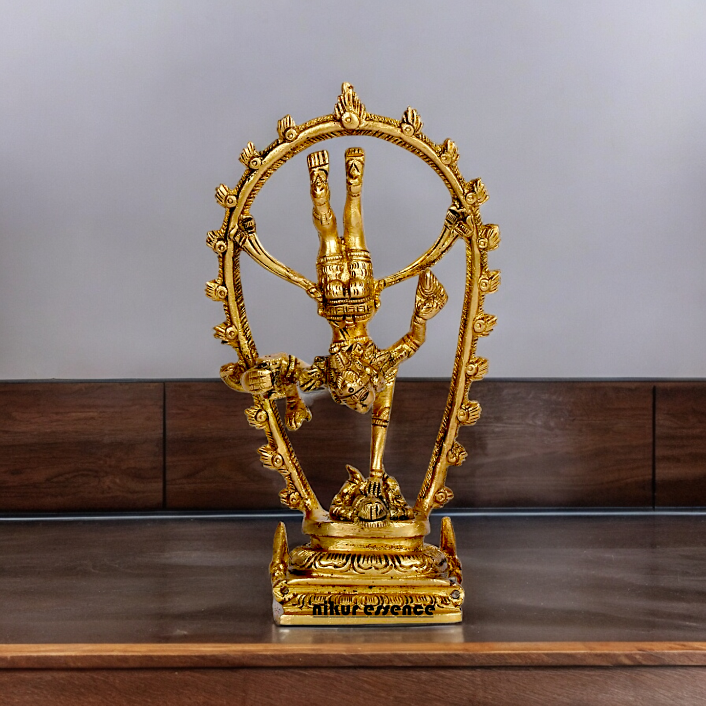 Buy Shiva Tandav Nataraja solid brass idol - 6 inches Nikuressence