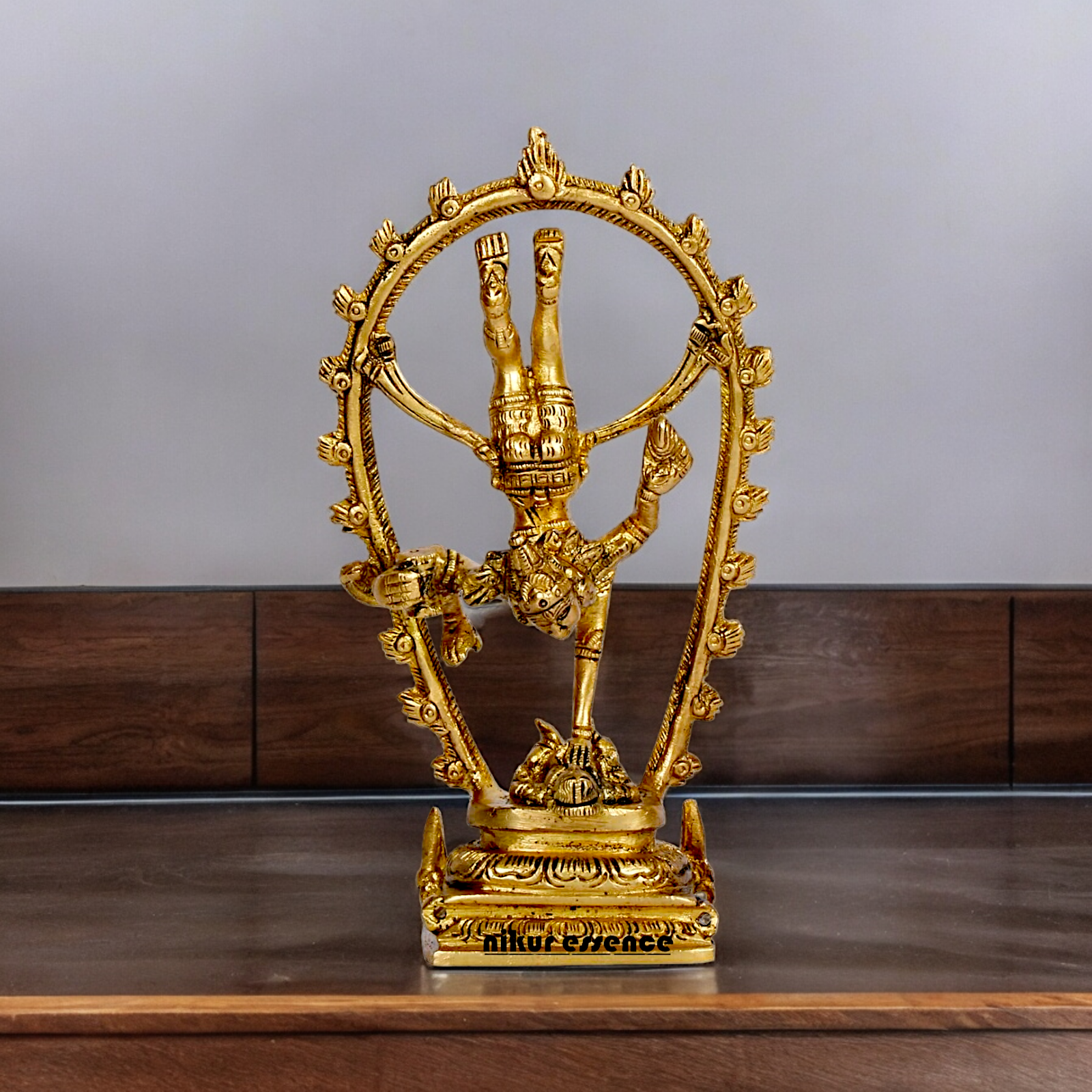 Buy Shiva Tandav Nataraja solid brass idol - 6 inches Nikuressence