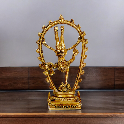 Buy Shiva Tandav Nataraja solid brass idol - 6 inches Nikuressence