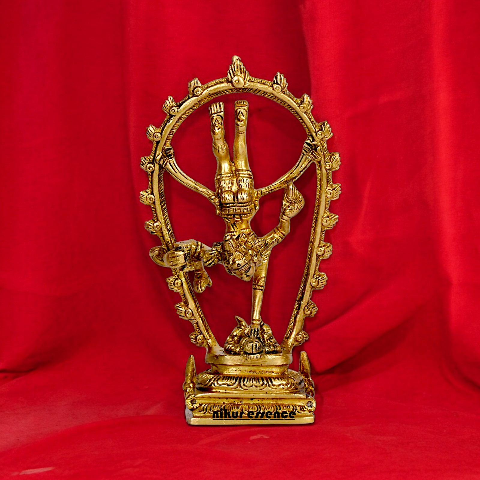 Buy Shiva Tandav Nataraja solid brass idol - 6 inches Nikuressence