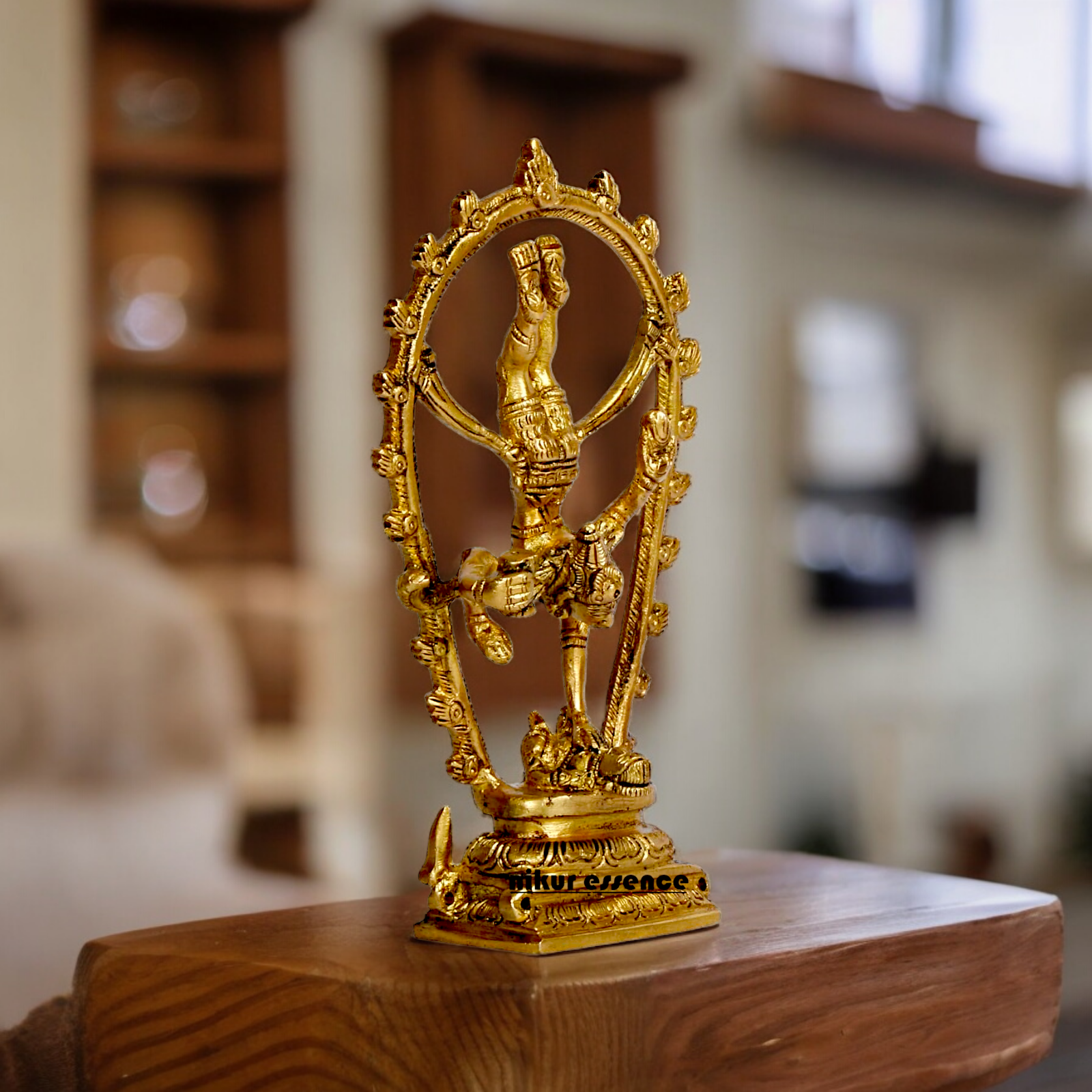 Buy Shiva Tandav Nataraja solid brass idol - 6 inches Nikuressence