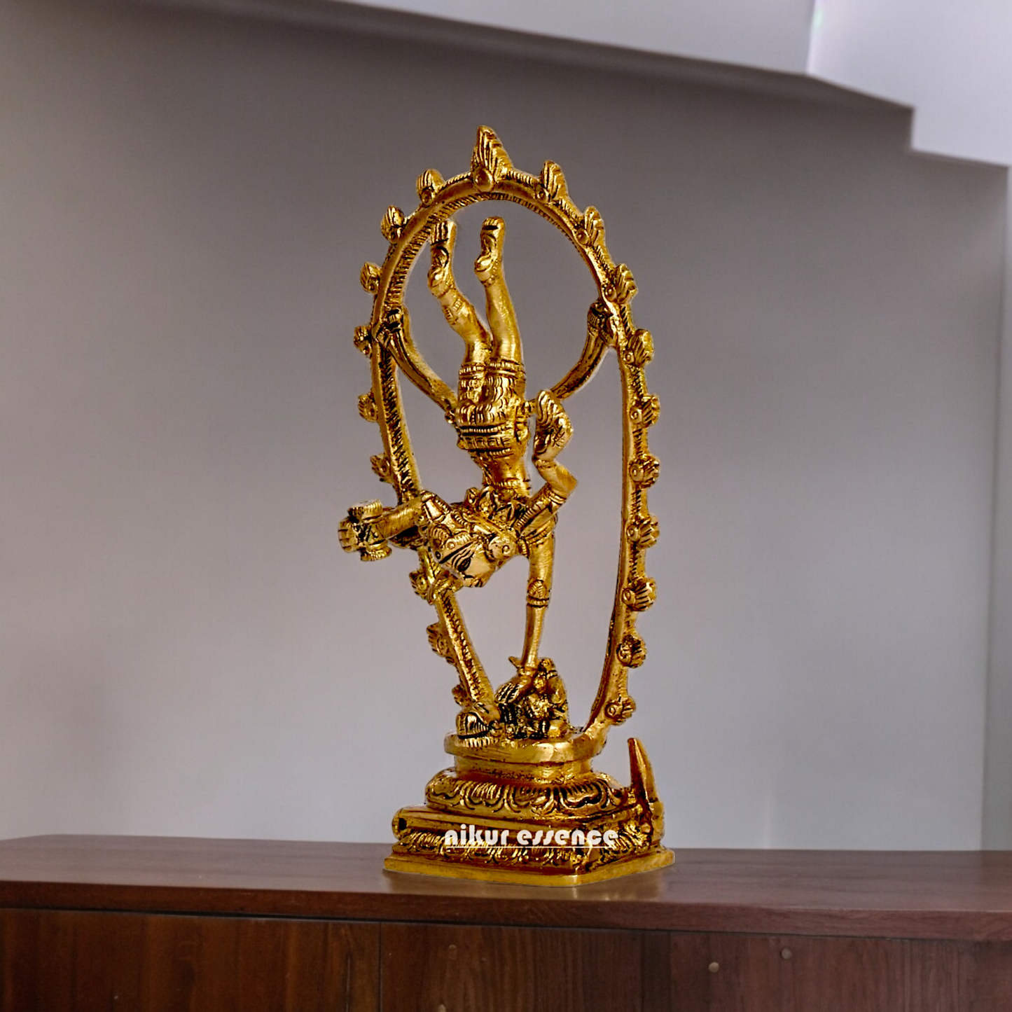 Buy Shiva Tandav Nataraja solid brass idol - 6 inches Nikuressence