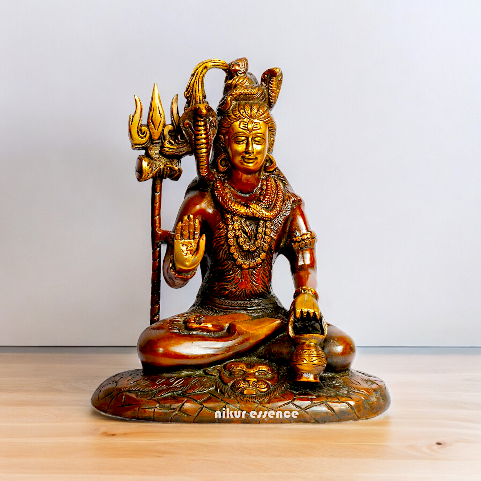 Shop Shiva With Blessing Brass idol - 10 inches Nikuressence