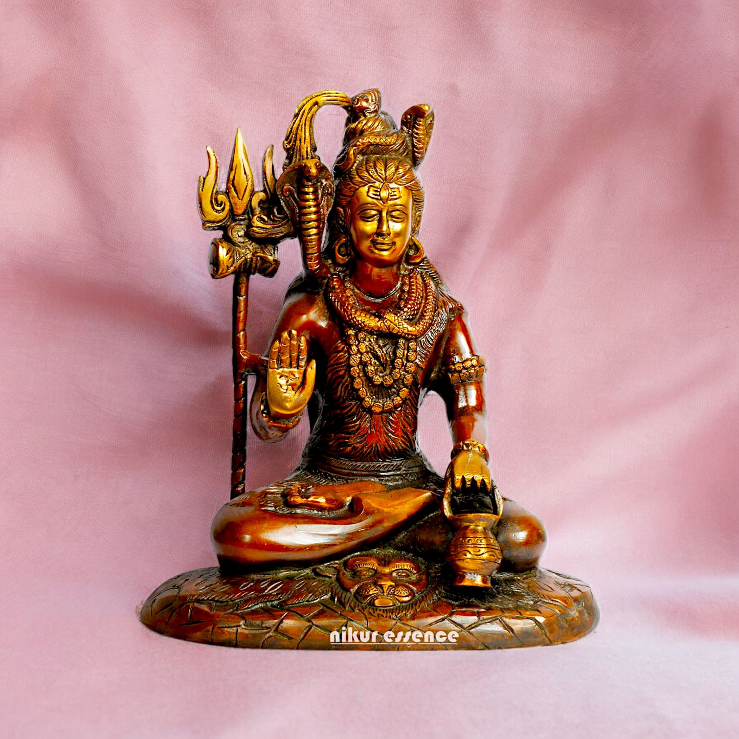 Shop Shiva With Blessing Brass idol - 10 inches Nikuressence