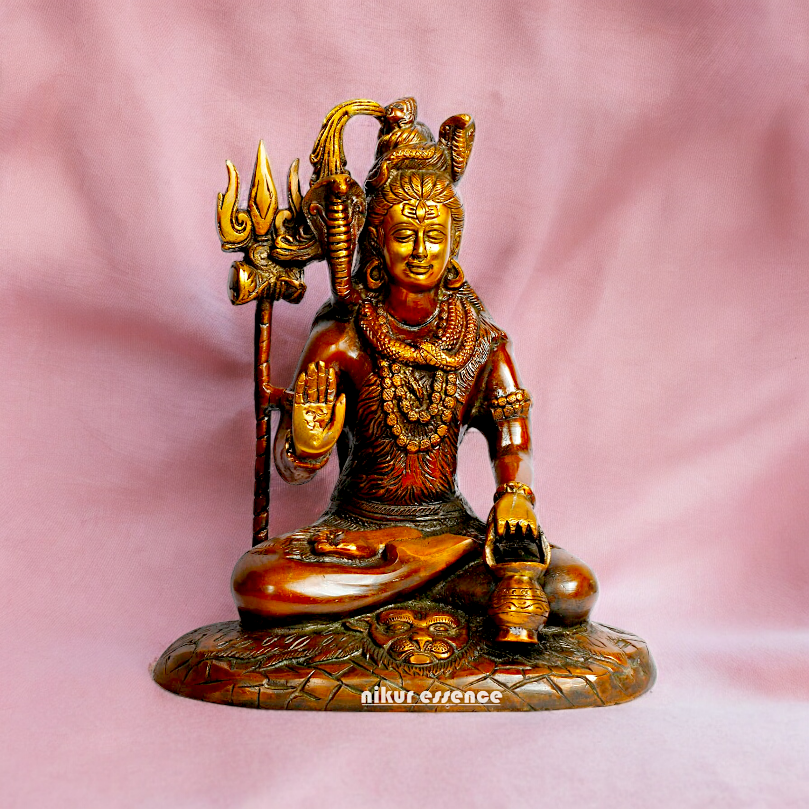 Shop Shiva With Blessing Brass idol - 10 inches Nikuressence