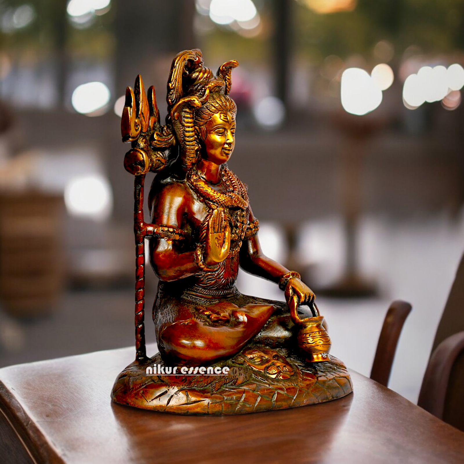 Shop Shiva With Blessing Brass idol - 10 inches Nikuressence