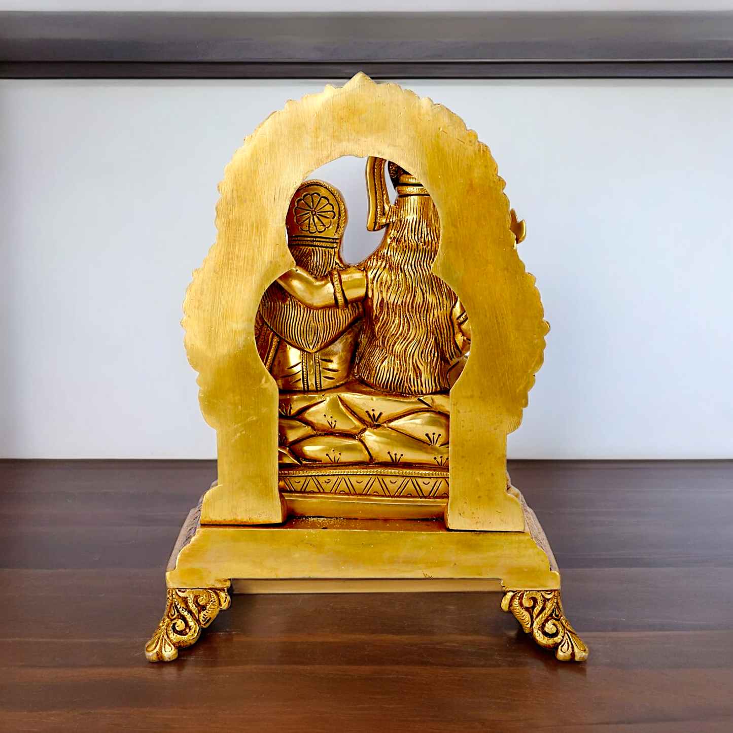 Solid Brass Shiva Parivar Shankar Bhagwan family idol - 12 inches Nikuressence