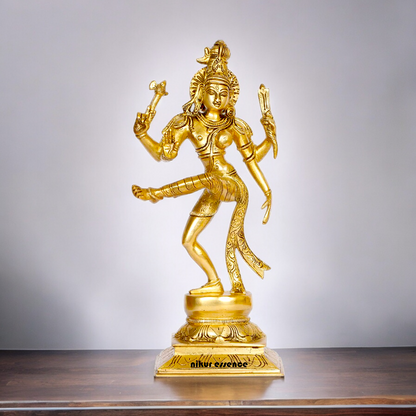 Solid Brass Ardhanarishvara Ardhnarishwar Statue - 12 inche Nikuressence