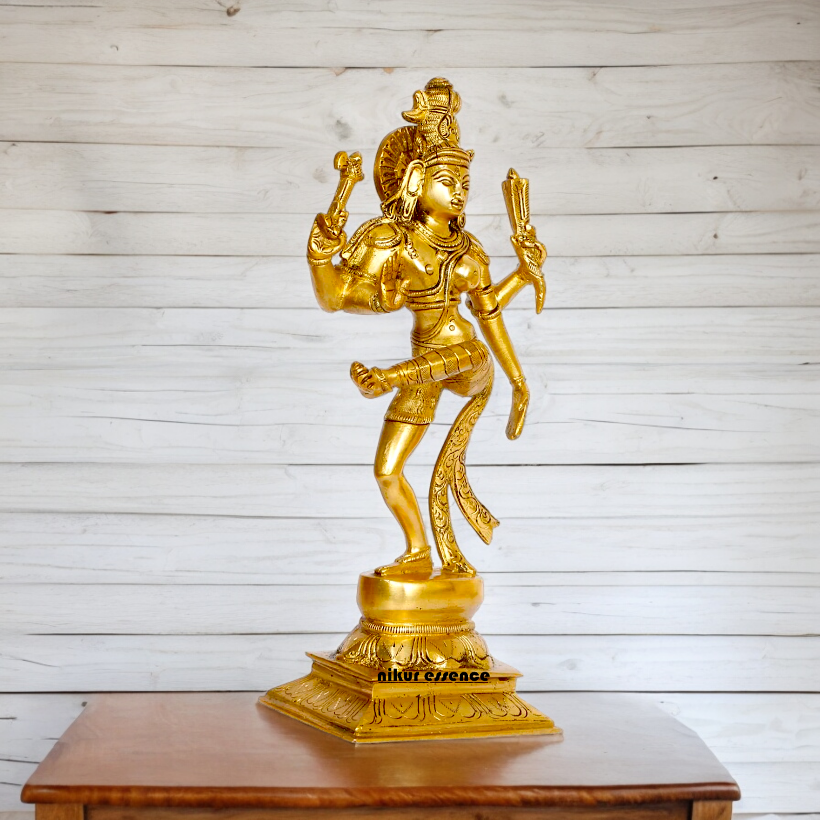 Solid Brass Ardhanarishvara Ardhnarishwar Statue - 12 inche Nikuressence