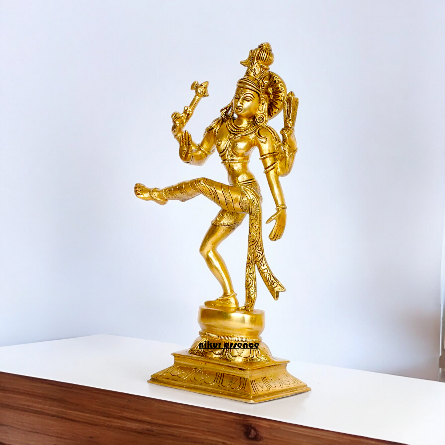 Solid Brass Ardhanarishvara Ardhnarishwar Statue - 12 inche Nikuressence