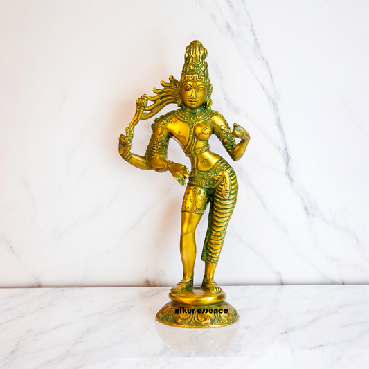 Buy Ardhanarishvara Ardhnarishwar Brass idol - 8.5 inches Nikuressence