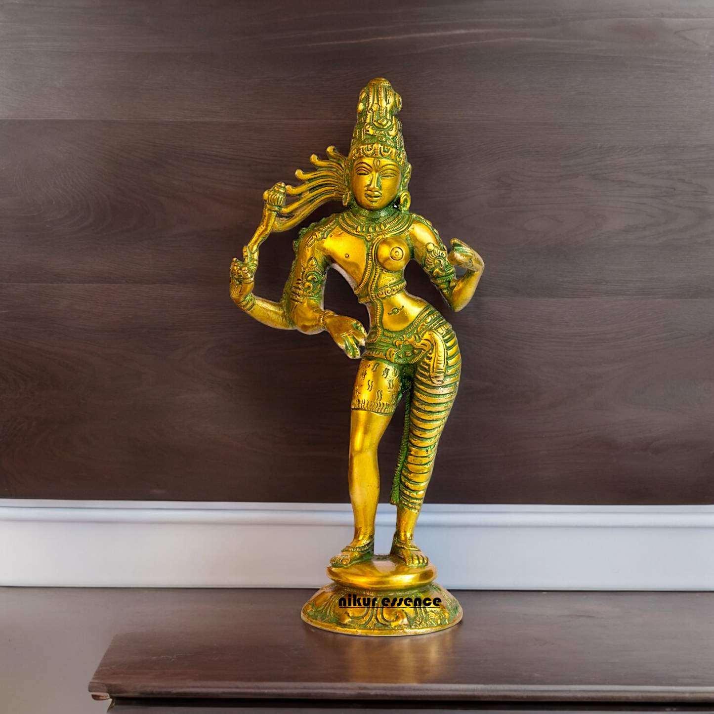 Buy Ardhanarishvara Ardhnarishwar Brass idol - 8.5 inches Nikuressence