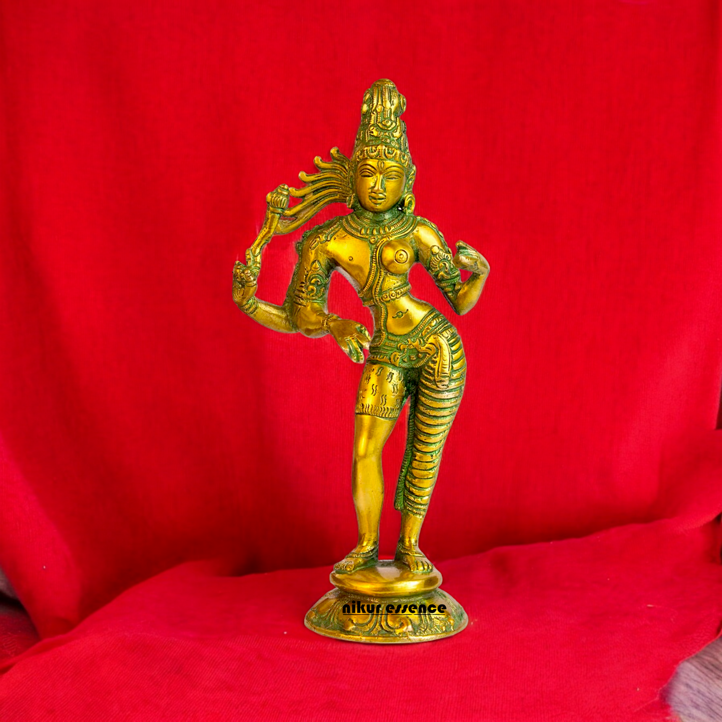Buy Ardhanarishvara Ardhnarishwar Brass idol - 8.5 inches Nikuressence