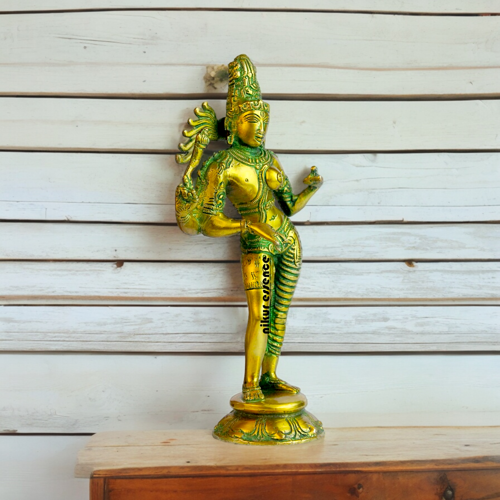 Buy Ardhanarishvara Ardhnarishwar Brass idol - 8.5 inches Nikuressence