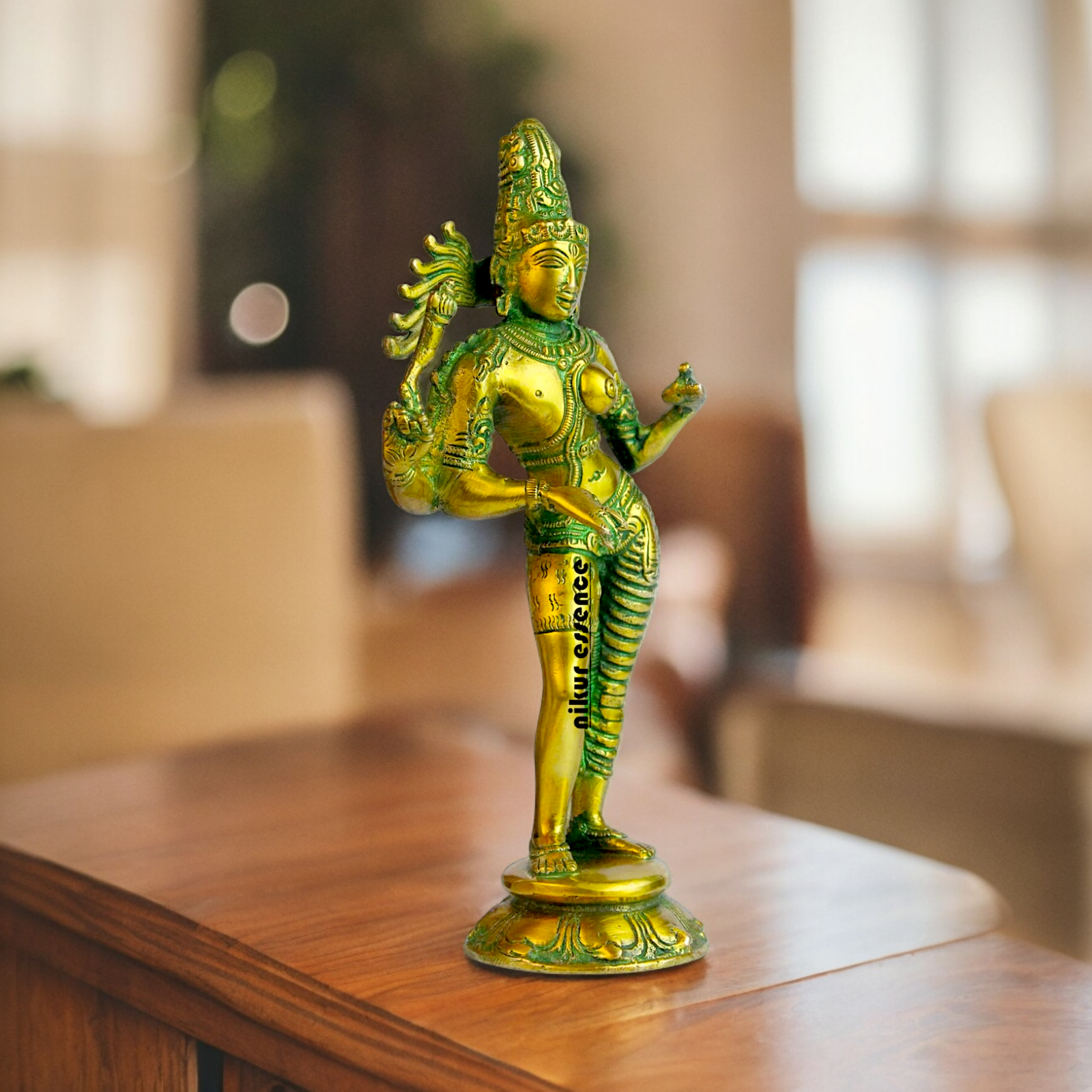Buy Ardhanarishvara Ardhnarishwar Brass idol - 8.5 inches Nikuressence