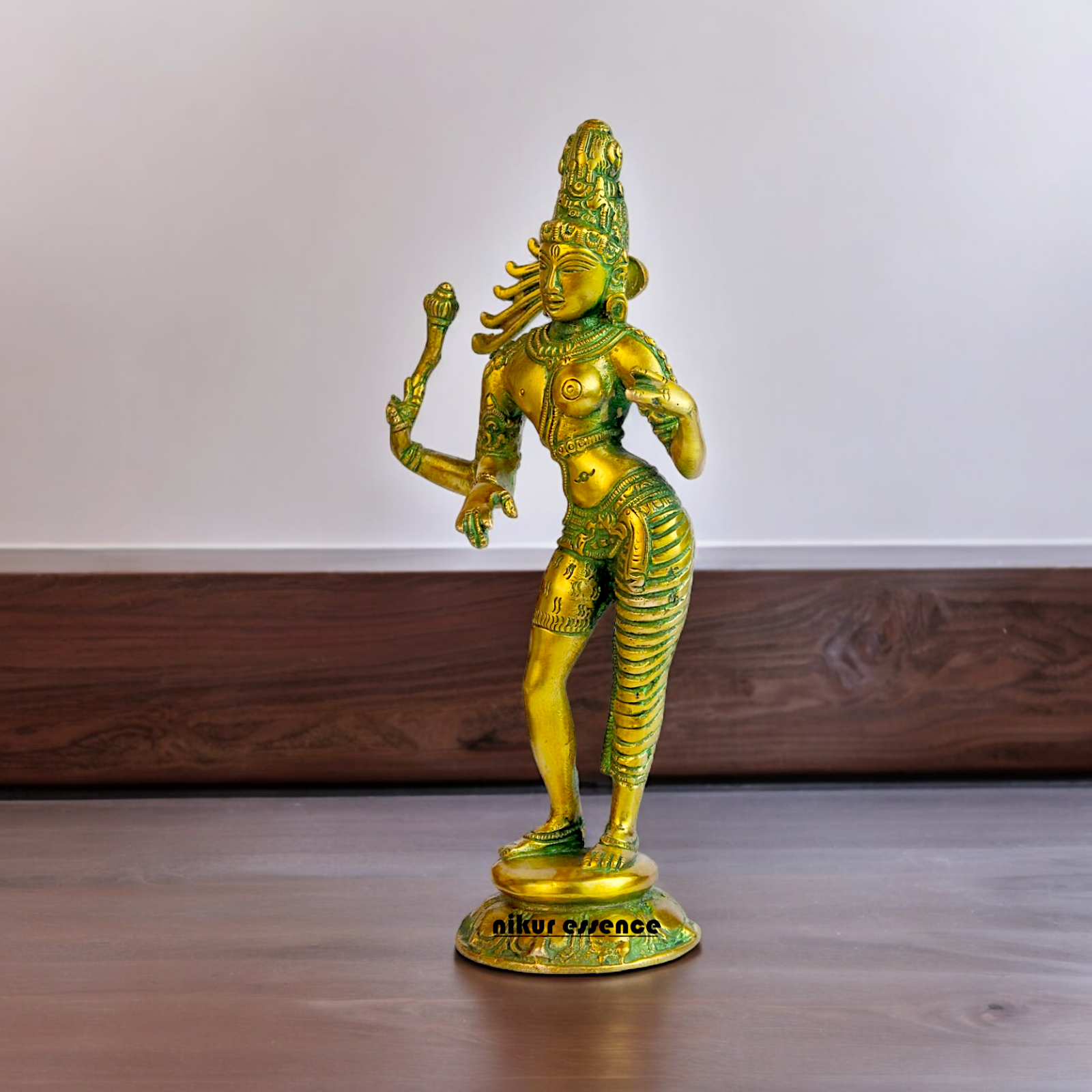 Buy Ardhanarishvara Ardhnarishwar Brass idol - 8.5 inches Nikuressence