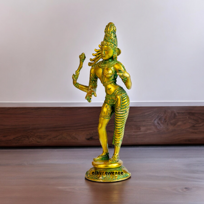 Buy Ardhanarishvara Ardhnarishwar Brass idol - 8.5 inches Nikuressence