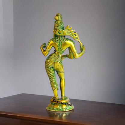 Buy Ardhanarishvara Ardhnarishwar Brass idol - 8.5 inches Nikuressence