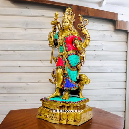 Shop Ardhanarishvara Brass with Stone work idol - 18 inches Nikuressence
