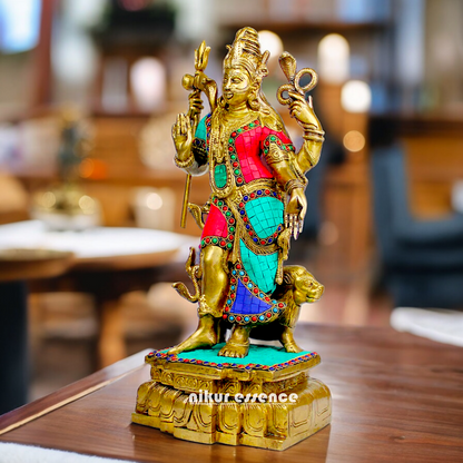 Shop Ardhanarishvara Brass with Stone work idol - 18 inches Nikuressence