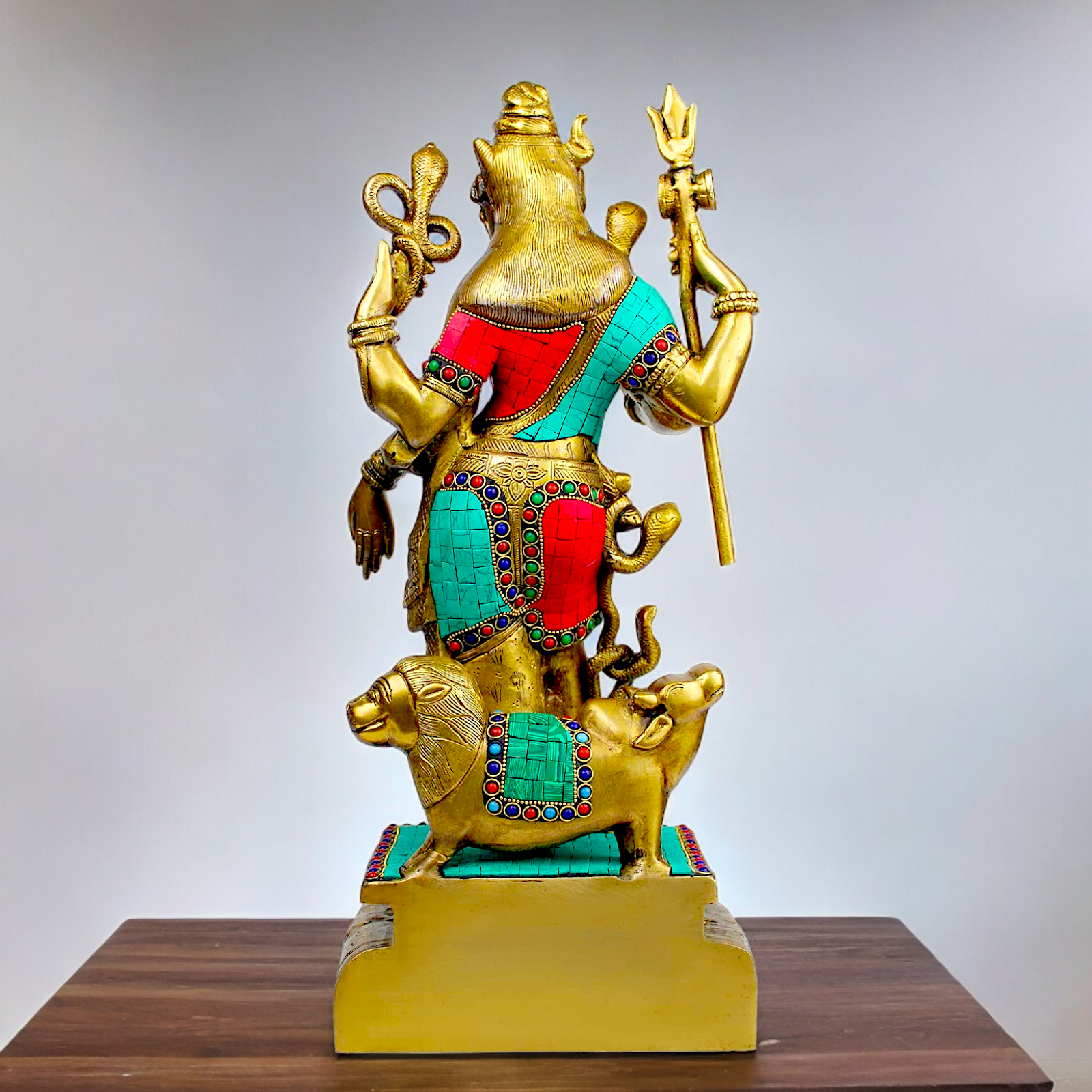 Shop Ardhanarishvara Brass with Stone work idol - 18 inches Nikuressence