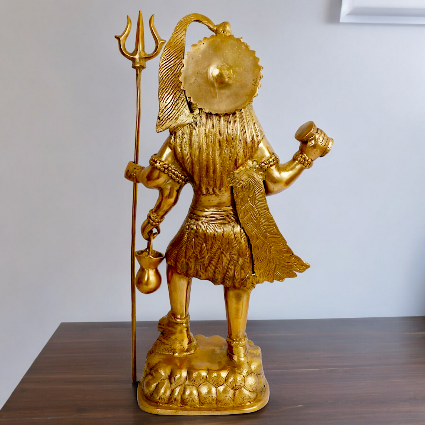 Solid Brass Shiva Standing power idol - 23 inches Nikuressence