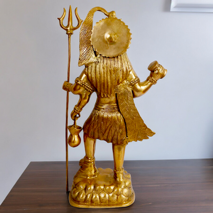 Solid Brass Shiva Standing power idol - 23 inches Nikuressence