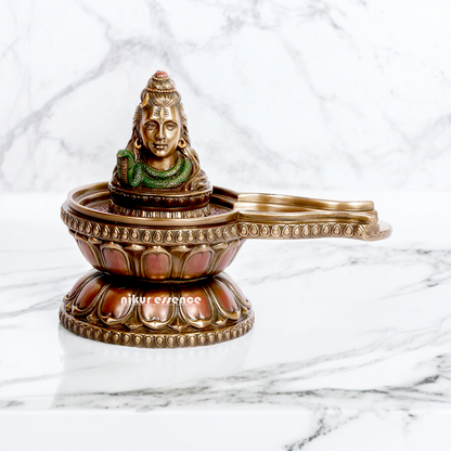 Bronze shiva Shivling idol - 6 inches Nikuressence