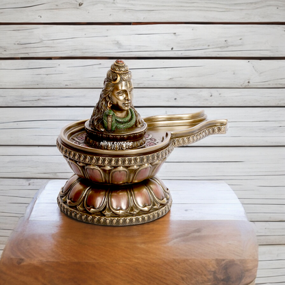Bronze shiva Shivling idol - 6 inches Nikuressence