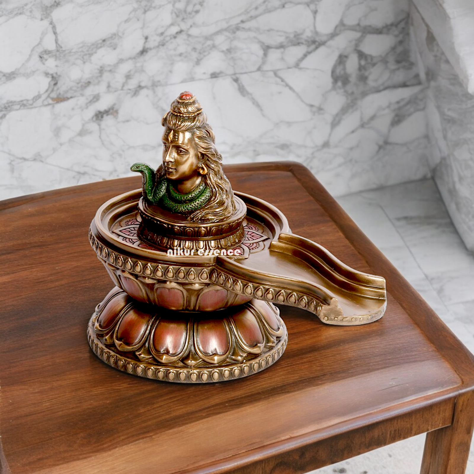 Bronze shiva Shivling idol - 6 inches Nikuressence
