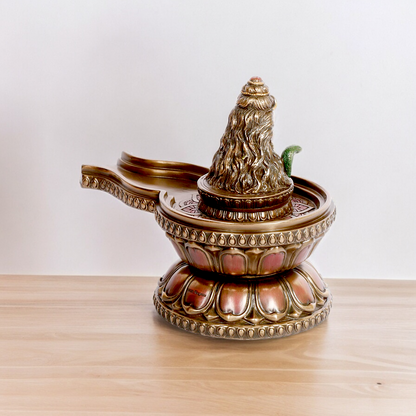 Bronze shiva Shivling idol - 6 inches Nikuressence