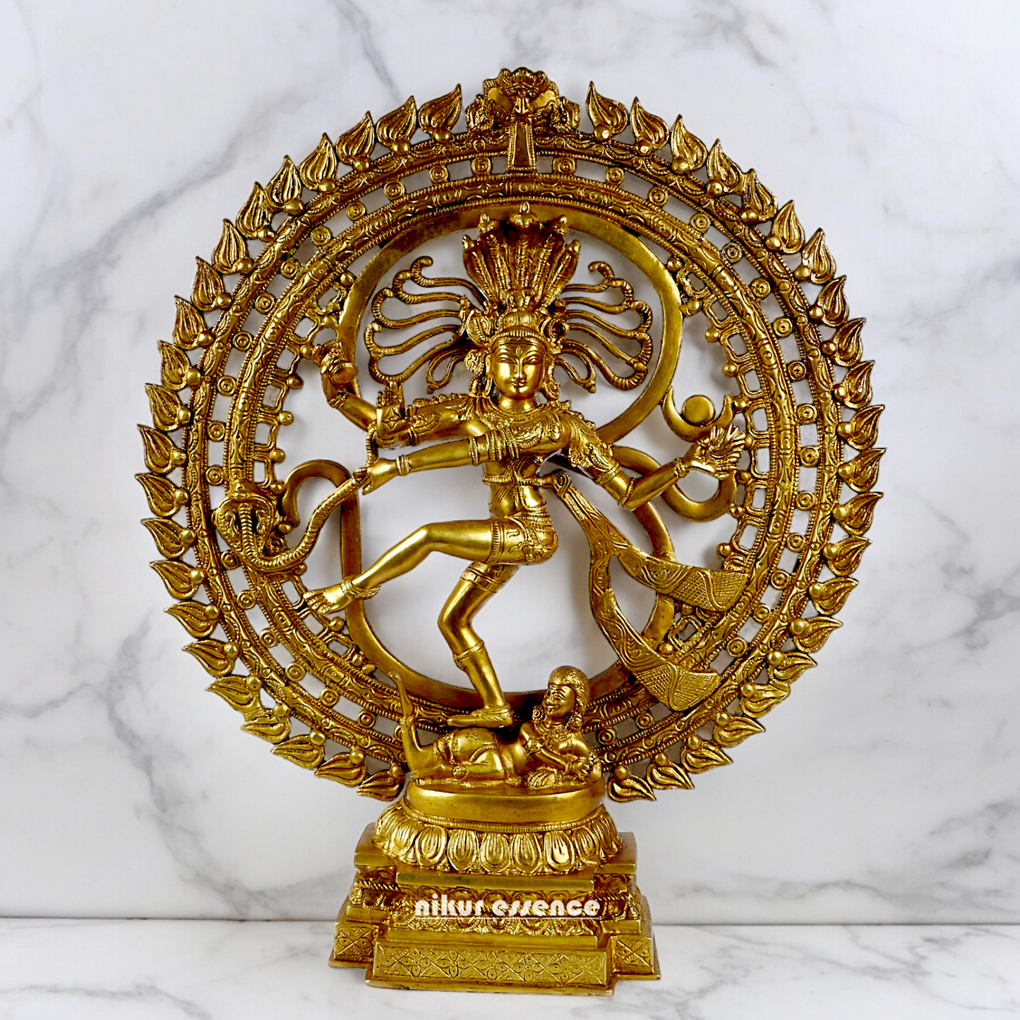Solid Brass Nataraja Shiv idol - 20 inches Nikuressence