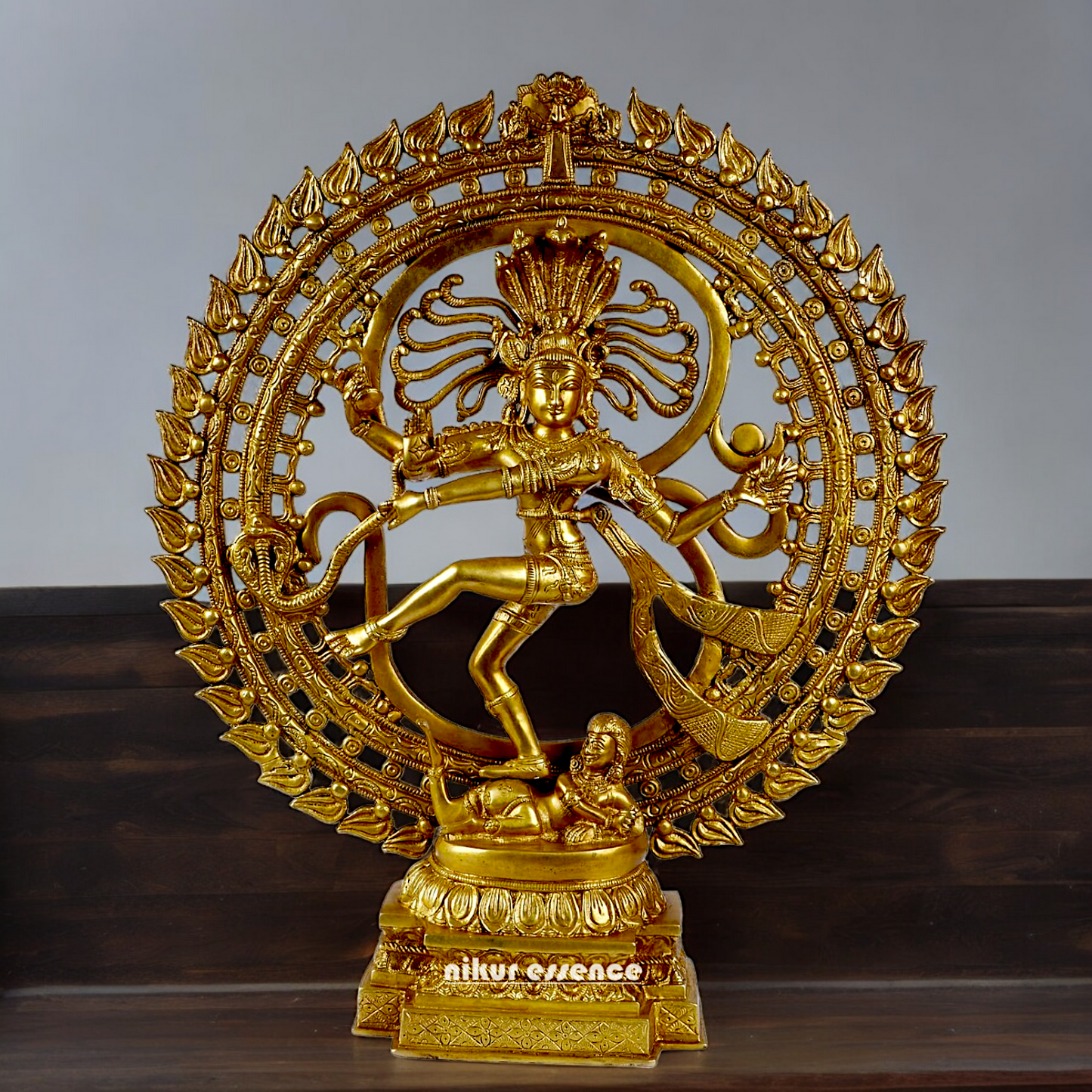 Solid Brass Nataraja Shiv idol - 20 inches Nikuressence