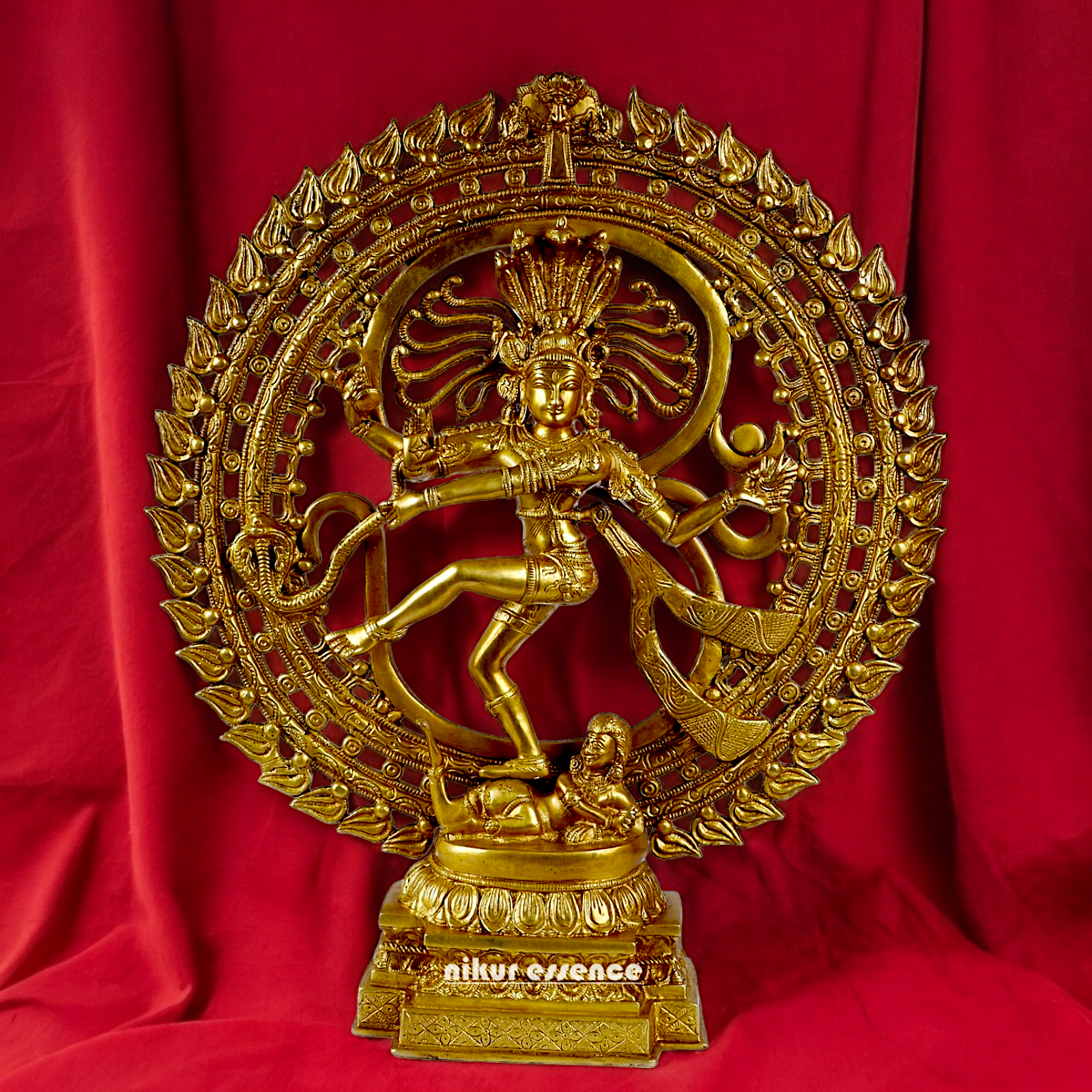 Solid Brass Nataraja Shiv idol - 20 inches Nikuressence