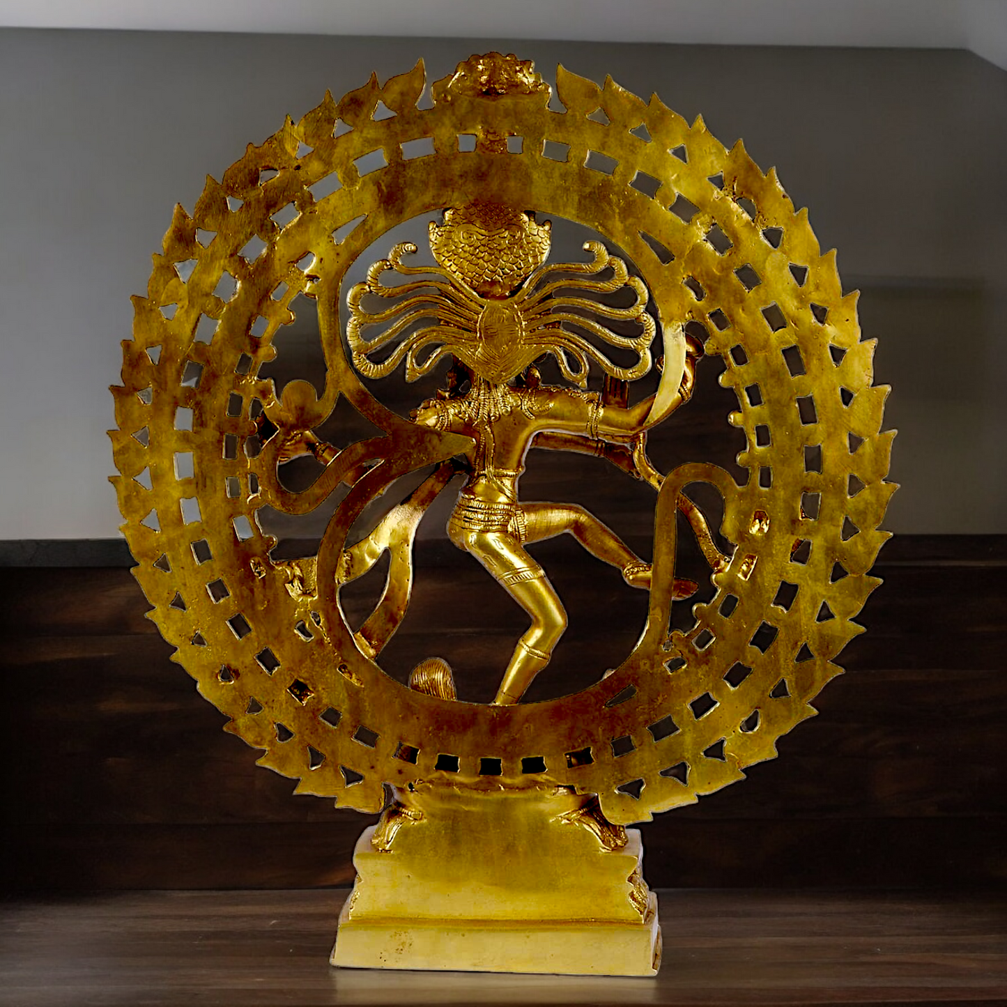 Solid Brass Nataraja Shiv idol - 20 inches Nikuressence