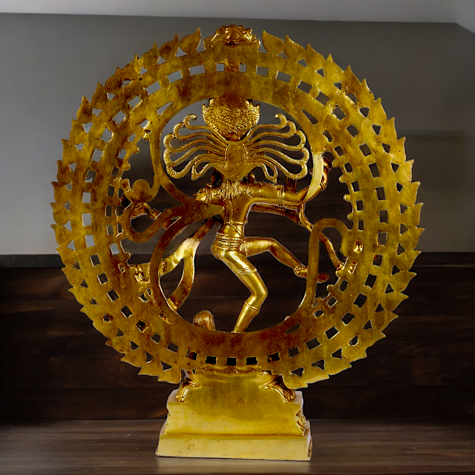 Solid Brass Nataraja Shiv idol - 20 inches Nikuressence