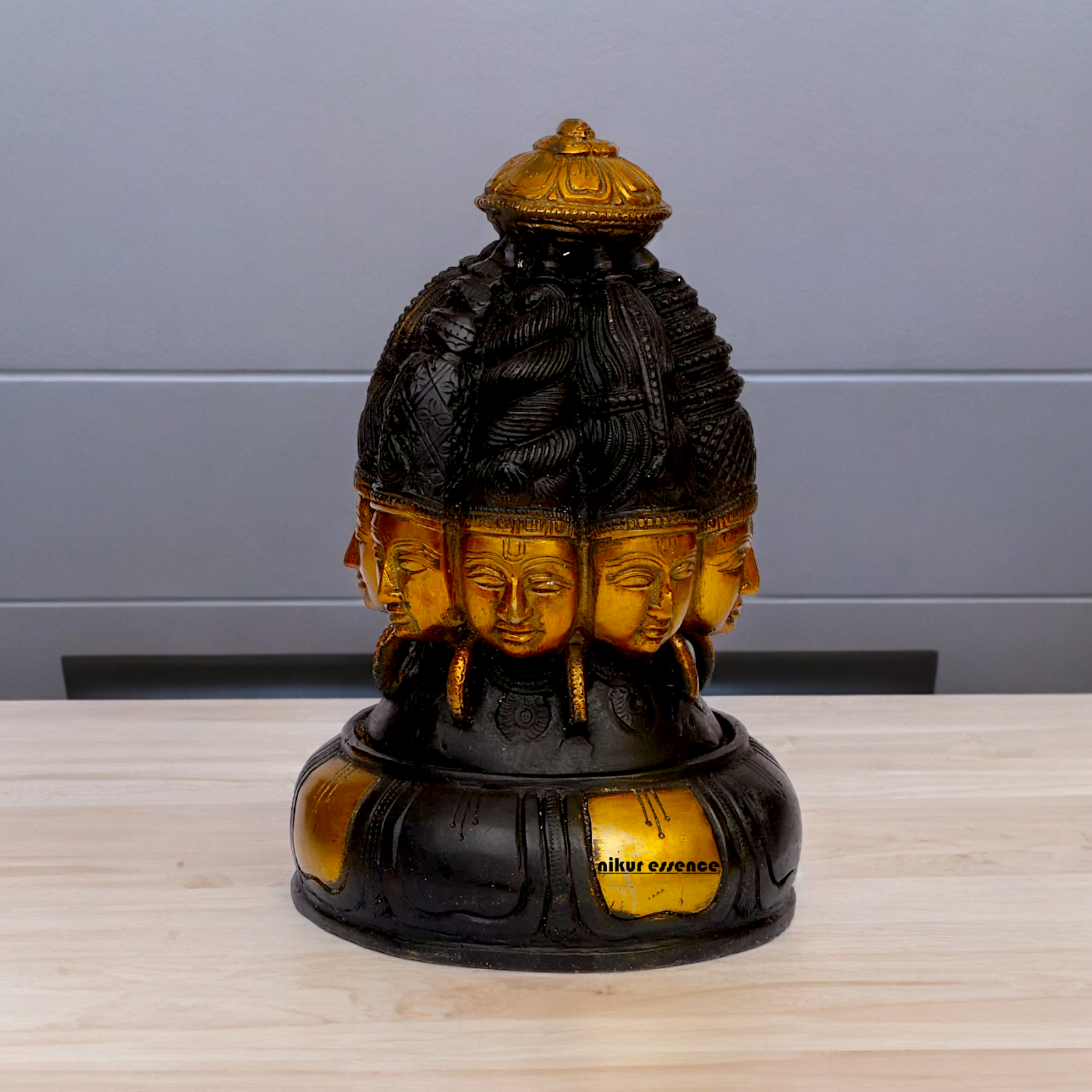 Buy Shiva Mukhalingam Brass idol - 9 inches Nikuressence