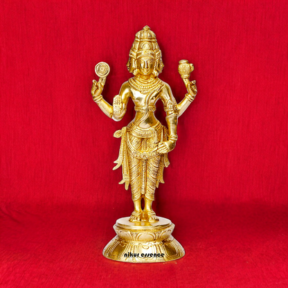 Shop Brahma Trimurti four Face Solid Brass idol - 10 inches Nikuressence