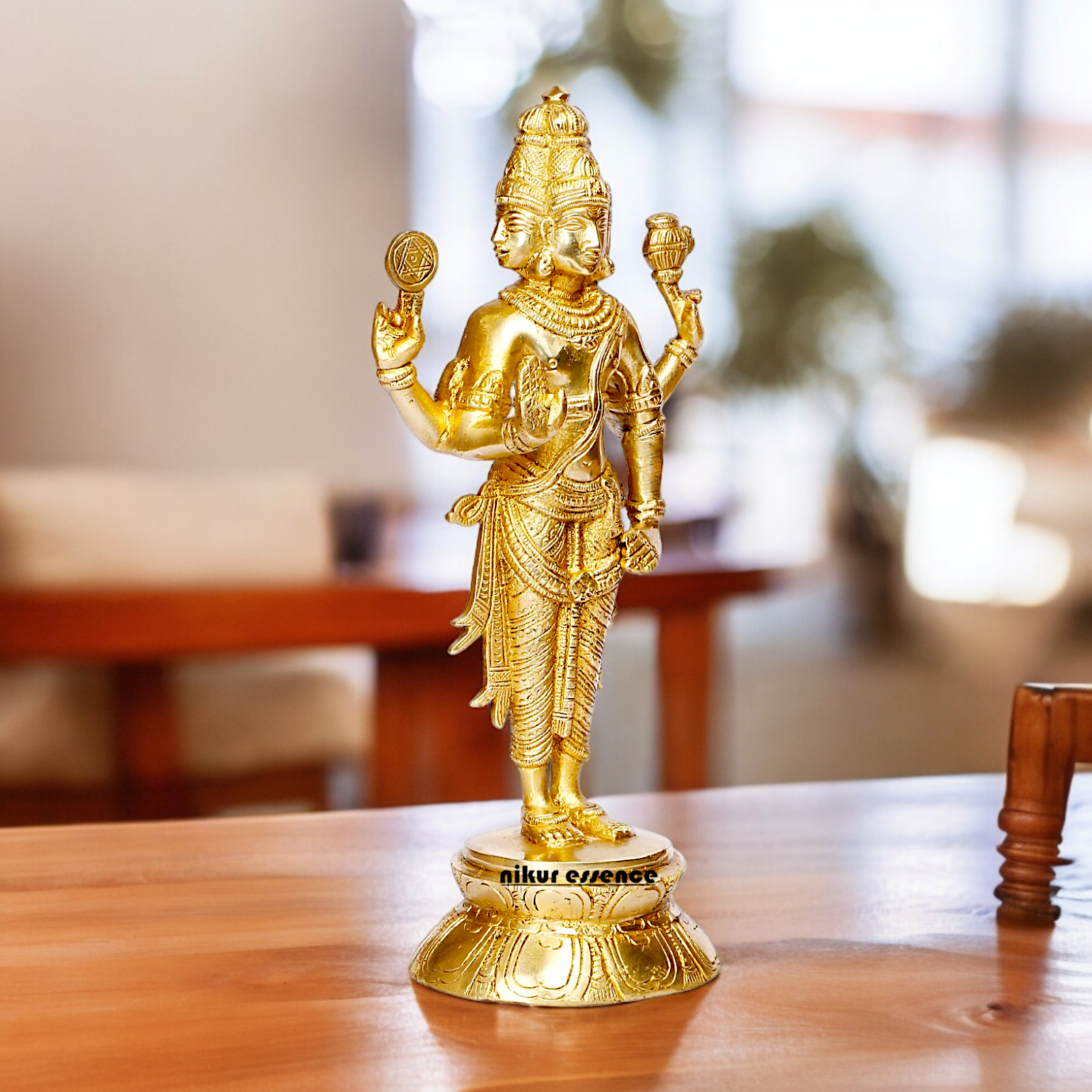 Shop Brahma Trimurti four Face Solid Brass idol - 10 inches Nikuressence
