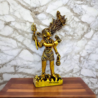 Lord Shiva with Ganga from jata Solid Brass idol - 7.087 inches Nikuressence